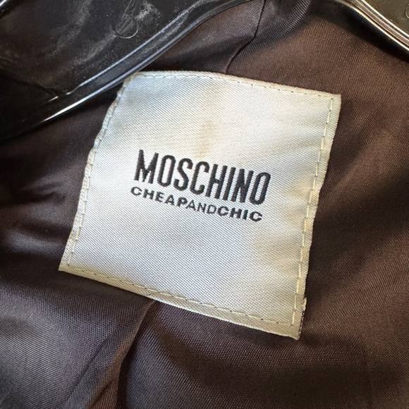 Vintage MOSCHINO Cheap And Chic Virgin Wool Tweed Blazer Jacket - Picture 5 of 8